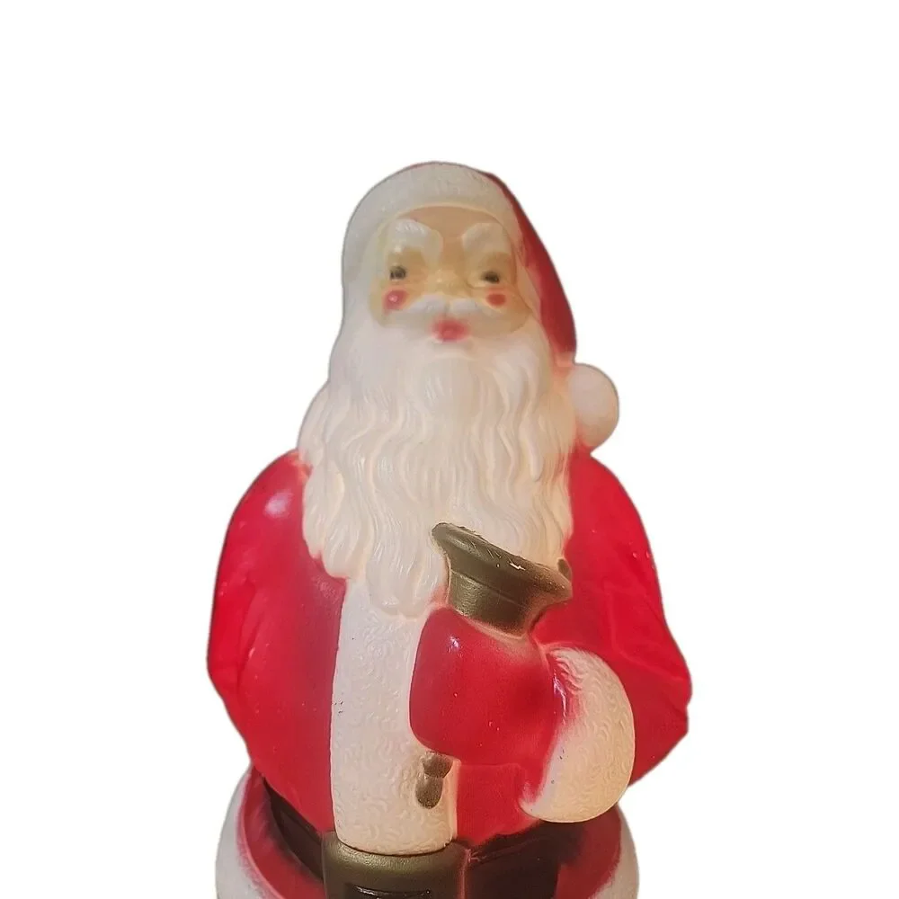 Vintage 1969 Light-Up Santa Claus Blow Mold Christmas Decoration Empire USA 19